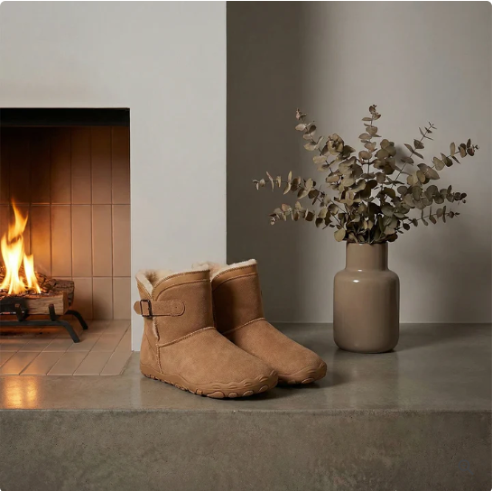 Ergonomiska & stödjande barfotaskor för vinterbruk